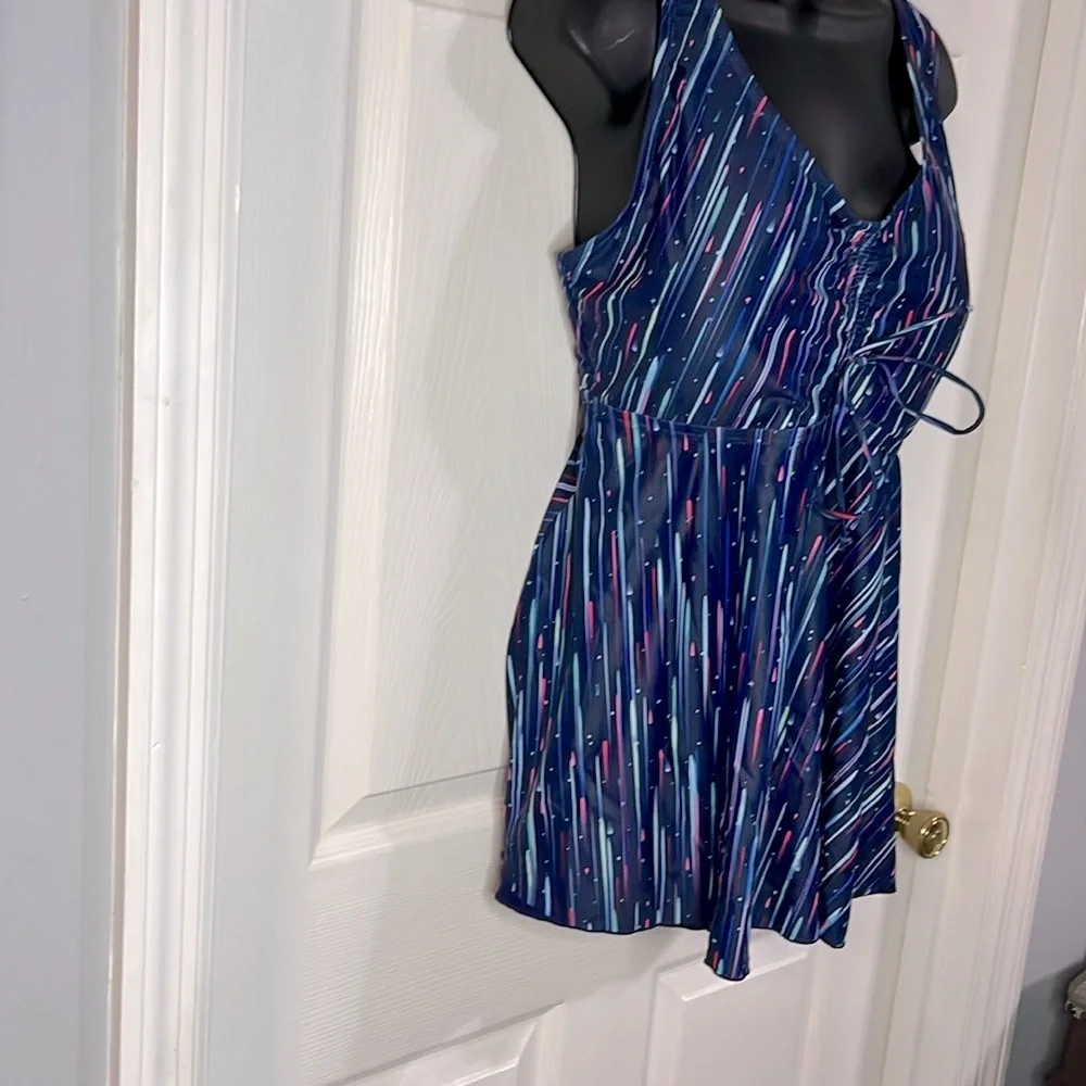 Daci blue two piece swim suit, size 16W, NWT. - Picture 3 of 10